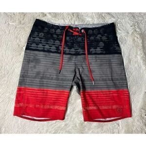 Men’s Gray & Orange Volcom Swim Shorts Size 31